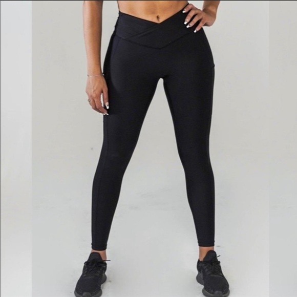 Brand new Obsession leggings size small cranberry color - Picture 5 of 7